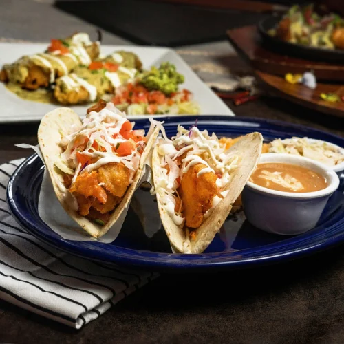 Tempura Fish Tacos - Crispy tempura-battered fish in soft tortillas